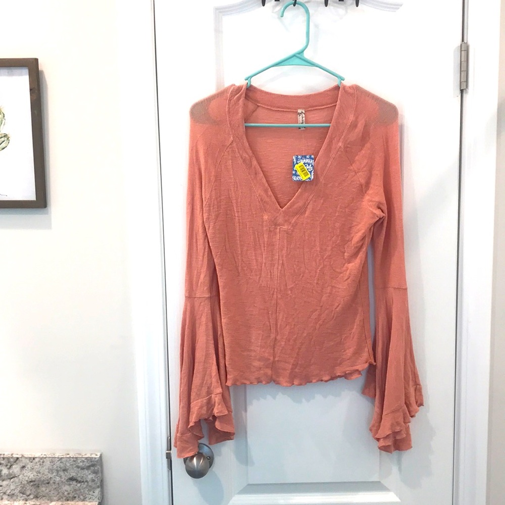 Free People Bell sleeve top